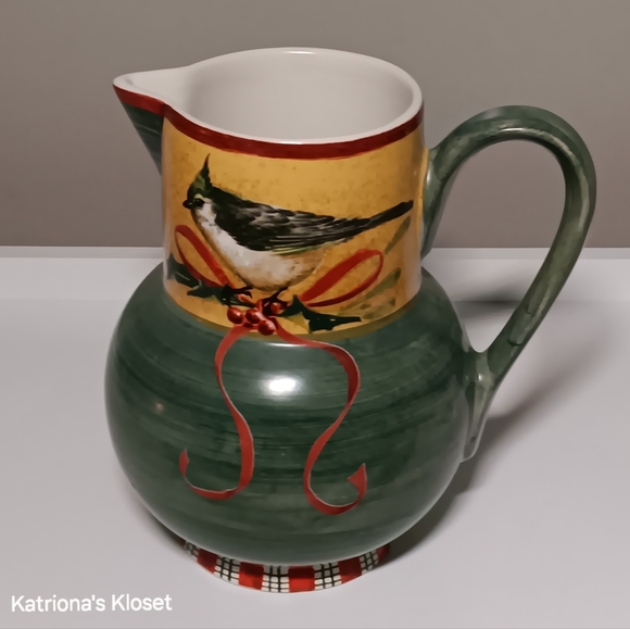 Lenox Winter Greetings Earthenware Pitcher - Picture 5 of 11